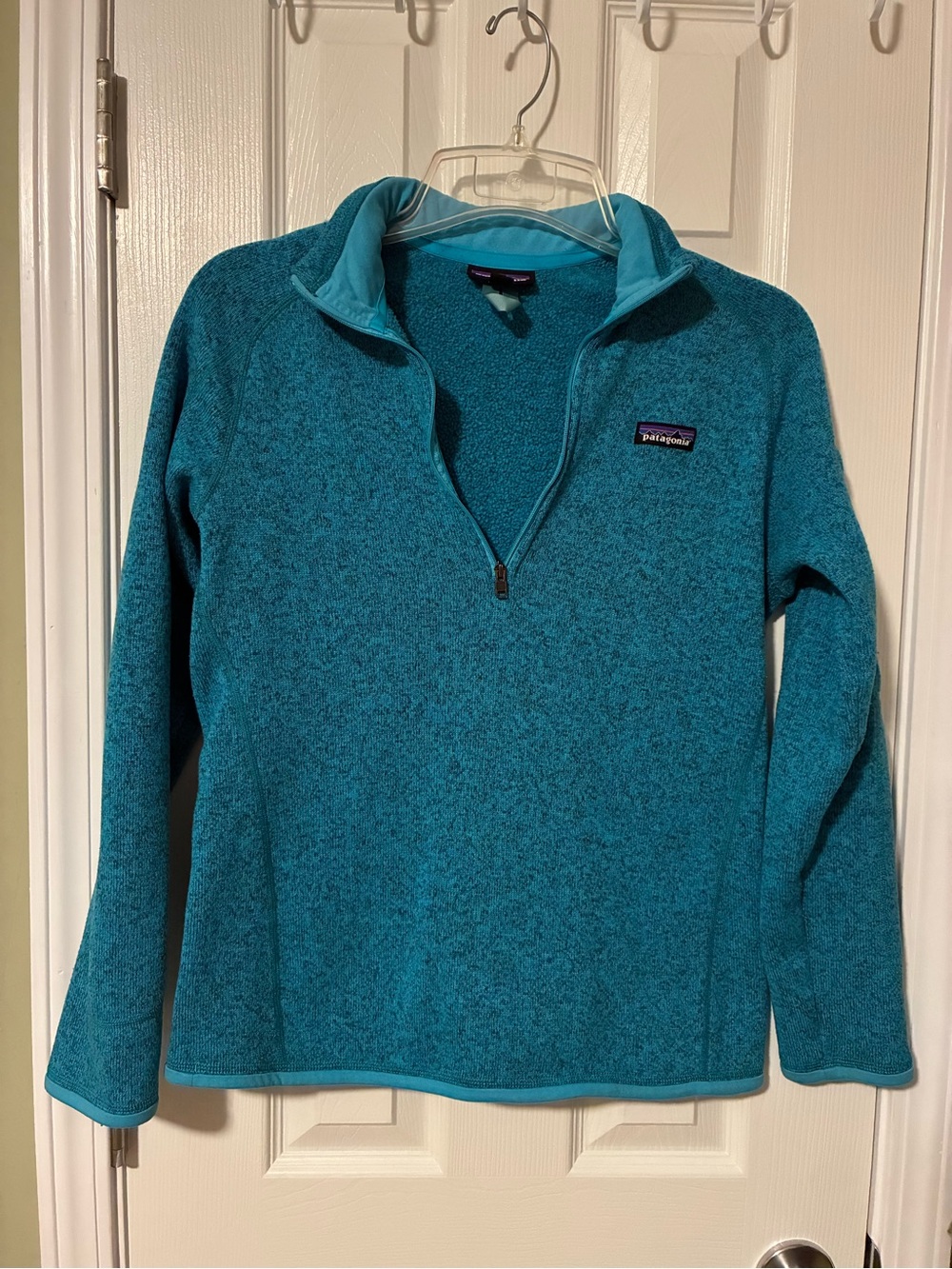 Patagonia Teal Blue Women's Half-Zip Fleece Pullover